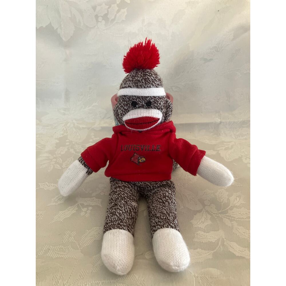 Plushland Sock Monkey Louisville Cardinals 11" 2012 Plush NCAA
